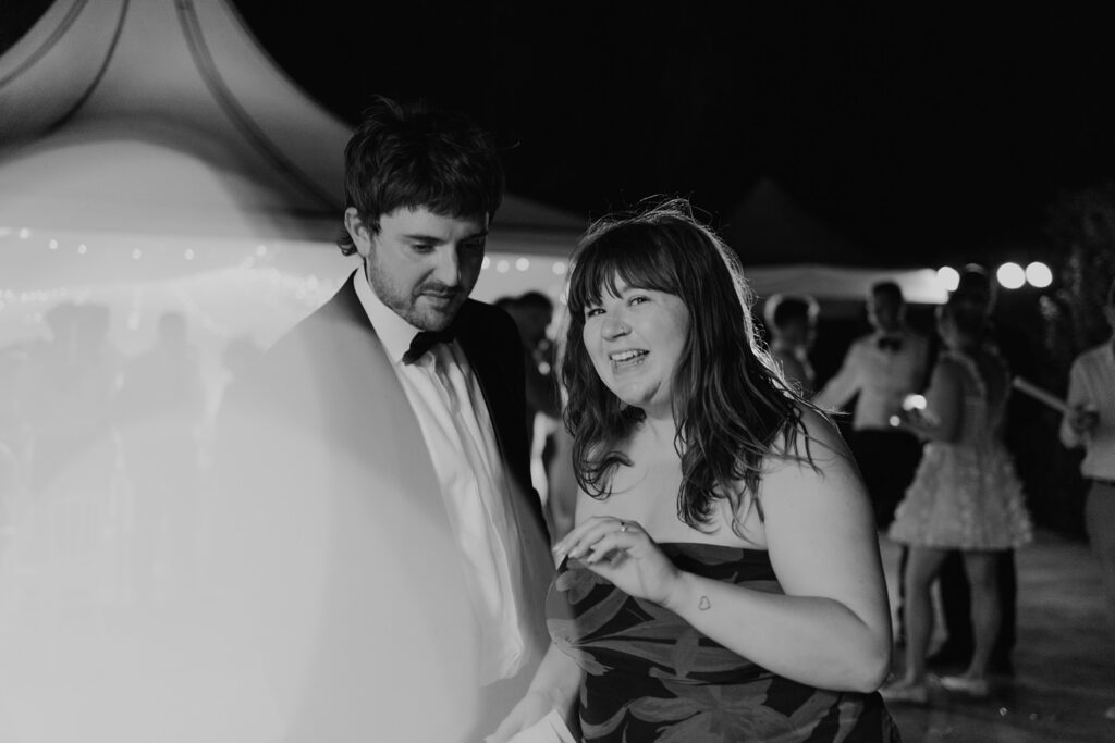 Wedding party guests at Domaine d'Essendieras by Jade Sequeval French Photographer