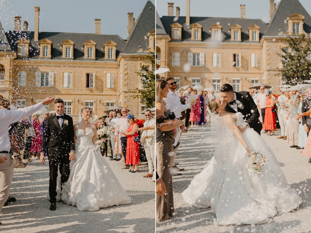 Throwing flutter darlings confettis at Domaine d'Essendieras by Jade Sequeval French Photographer