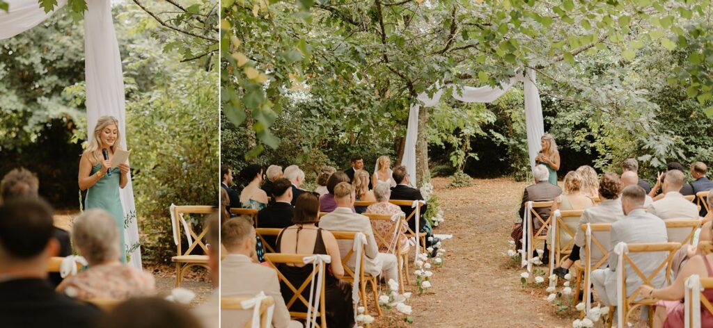 Outdoor wedding at Chateau Réal in Médoc by Jade Sequeval wedding Photographer in Bordeaux