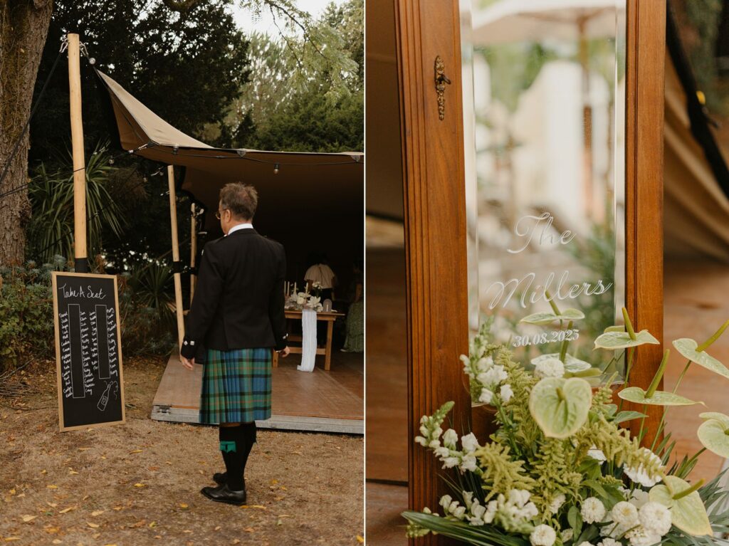 Wedding tent at Chateau Réal by Jade Sequeval wedding Photographer in Bordeaux