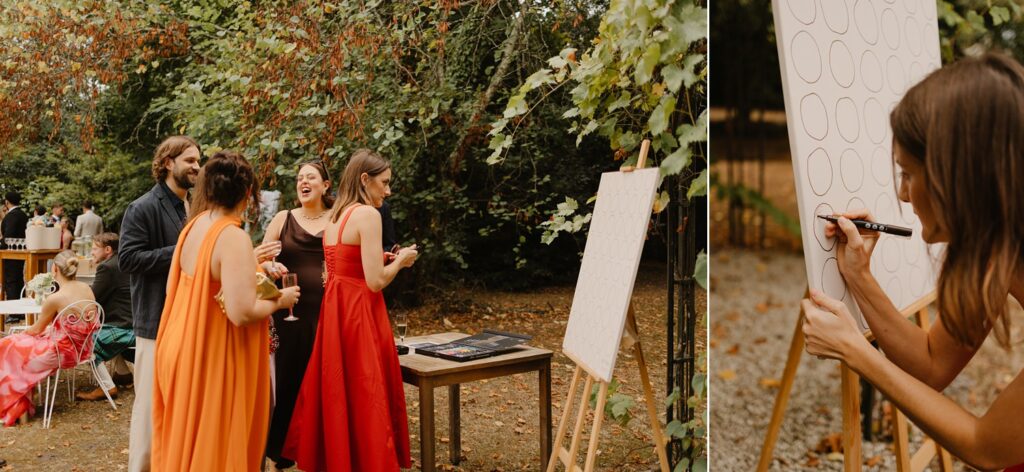 Wedding animations at Chateau Réal by Jade Sequeval wedding Photographer in Bordeaux
