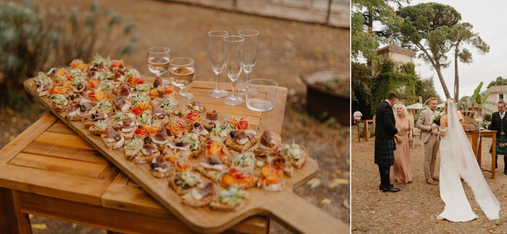 Good food at Chateau Réal by Jade Sequeval wedding Photographer in Bordeaux
